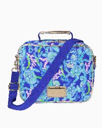 Lilly Pulitzer Insulated Lunch Bag in Corsica Blue Turtle Villa Pattern 202//252